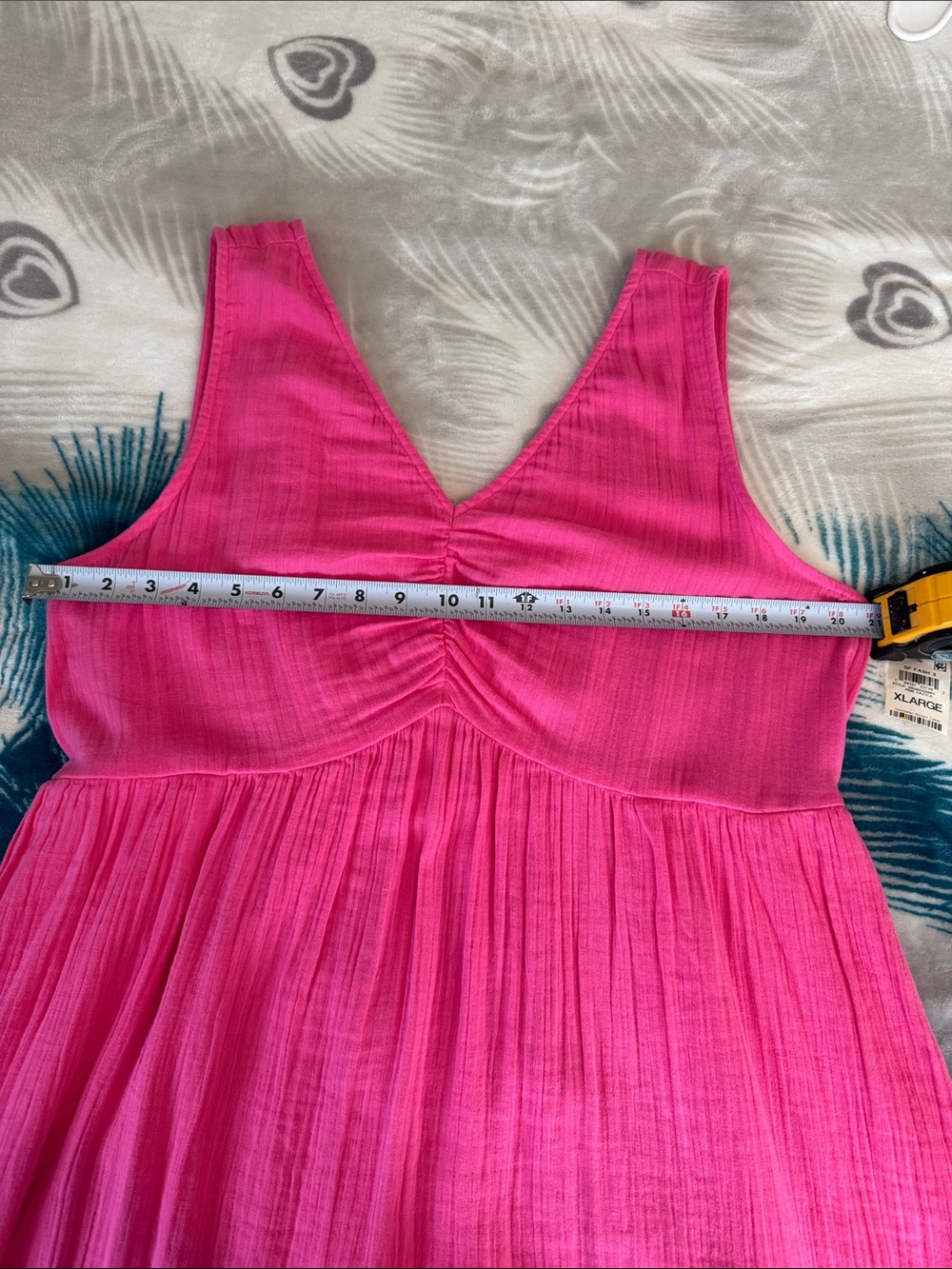 Sleeveless Bright Pink V-Neck Maxi Dress